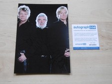 Moody Blues "Hayward & Edge & Lodge" autographs signed 15x21 cm photo ACOA