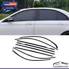 For Benz E-class W213 2016-2023 Chrome Black Window Sill Molding Strip Trim New