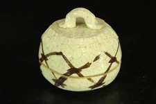 Tea ceremony utensils Eseto Shino Hajiki incense container Tetsuzan original box