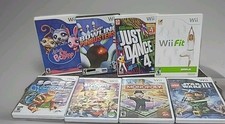 Wii Games (Lot of 8) Some CIB Complete w Manuals in VG Condition- Games as Shown
