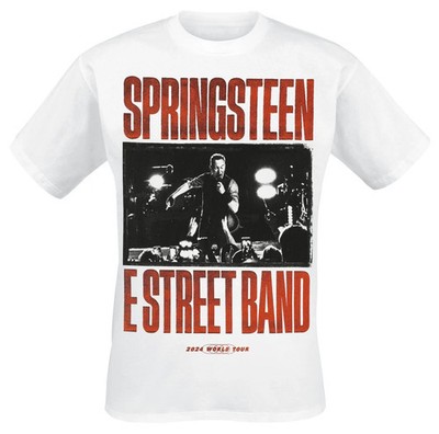 Bruce Springsteen T-Shirt Herren E Street Band weiß Band-Merch, Bands