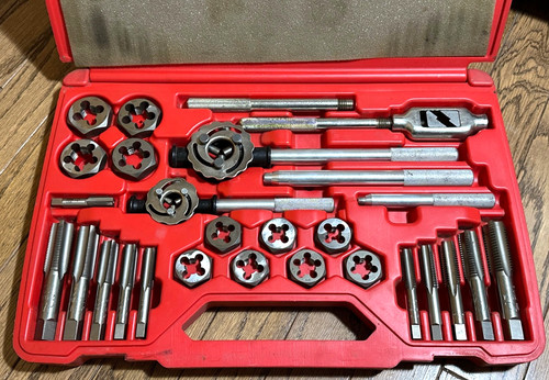 🇺🇸 MAC Tools 25pc JUMBO METRIC Tap Die Set Lot Rethreading Cutting Mechanic