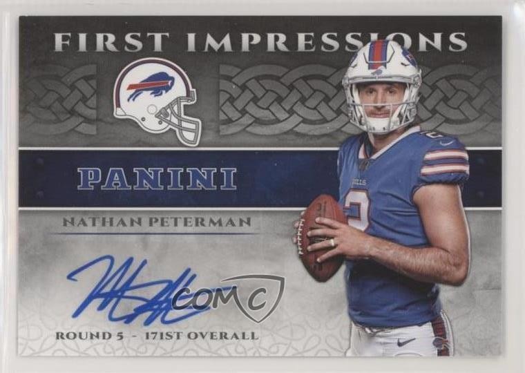 Nathan Peterman Panini First Impressions Autograph #FINP Base