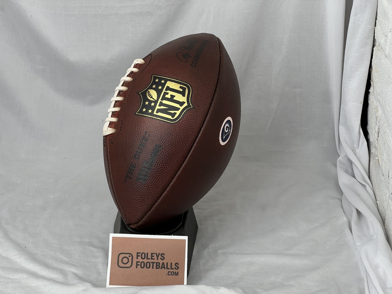 RAMS LOGO - NFL The Duke Wilson Football - Game Ball - Prepped & Conditioned