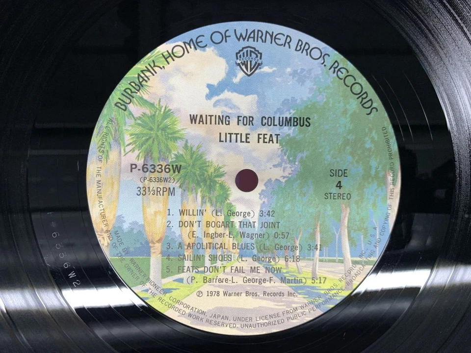 Little Feat Waiting For Columbus Japan LP [57424ER] - Image 2 of 2