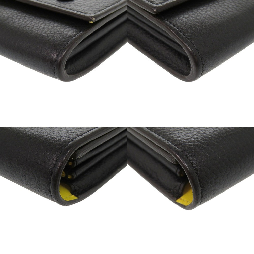 CELINE Large Flap Multi Function Leather Black Lo… - image 3