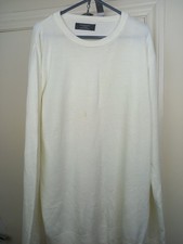 Primark Men's Jumper Tan Size XL 100%ACRYLIC Long Sleeve Round Neck Pullover