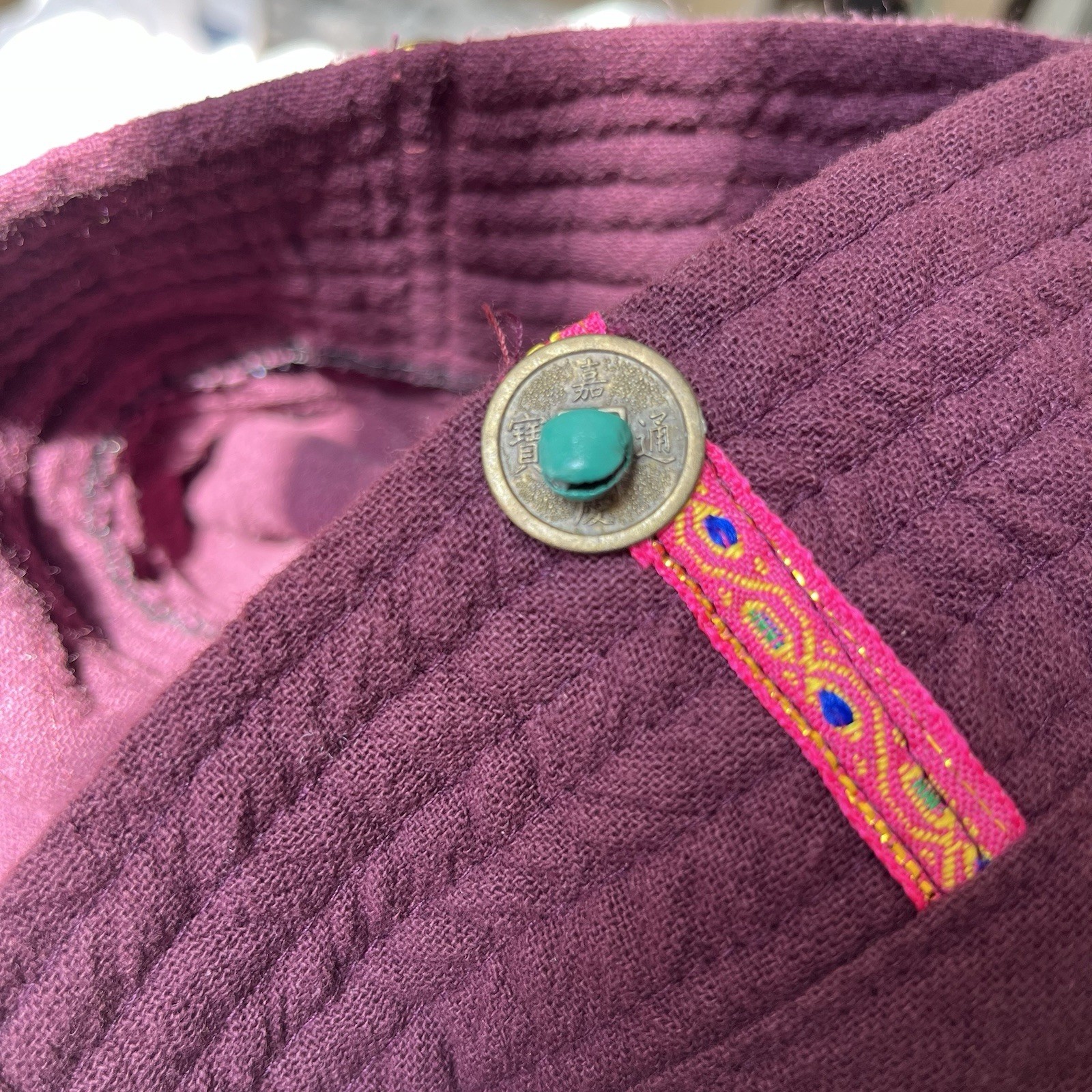 🪙 🔔 🎶 Rare Handmade Bohemian Patchwork Jacket … - image 14