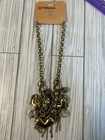 Antique Gold Heart Necklace With Charms — photo 1