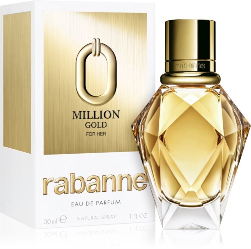 Rabanne MILLION GOLD FOR HER 30ML Eau De Parfum Intense Spray Nuovo
