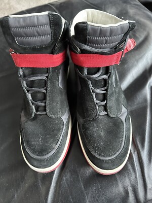 LOUIS VUITTON Slipstream Black Red Hi-Top Sneaker USA