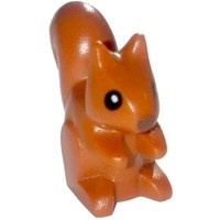 Lego Animal City Dunkelorange EichhöRnchen Dunkelbraune Nase