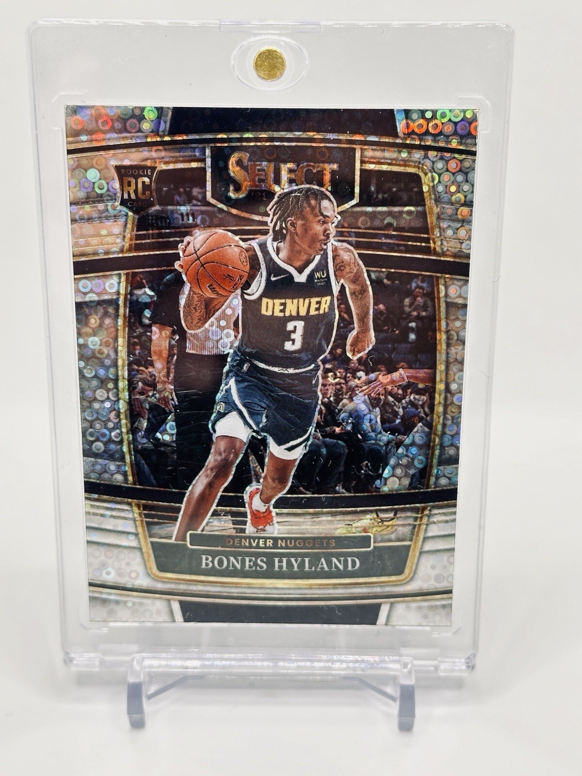 2021-22 Select Bones Hyland Concourse Level Disco Prizm Rookie #79 Hybrid H2 RC