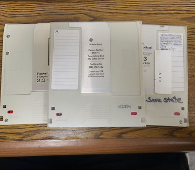 Lot of 3 - Rewritable 2.3GB Optical Disks