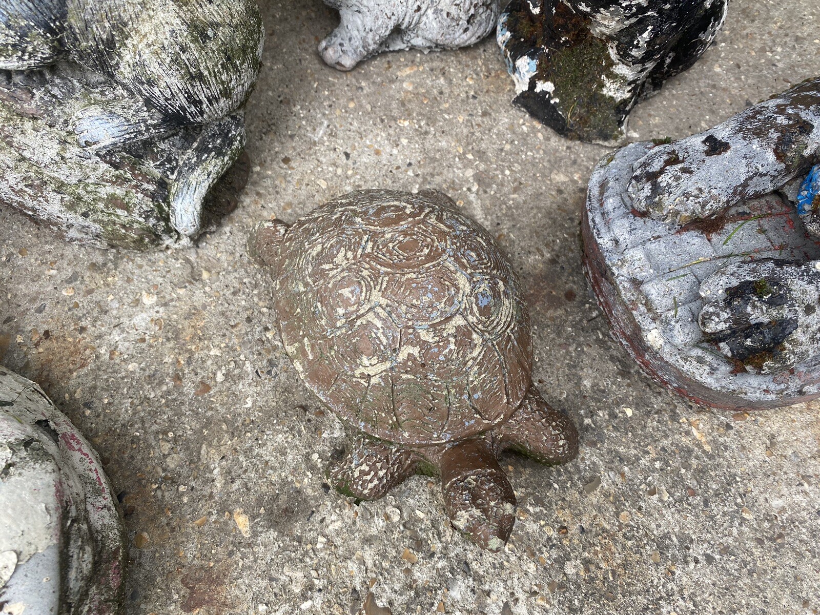 collection of vintage stone garden ornaments eBay