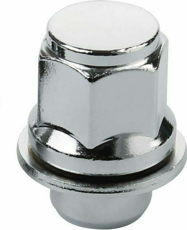 20 Chrome Lug Nuts For Toyota - 12x1.5 Thread, 21mm Hex, OEM Style