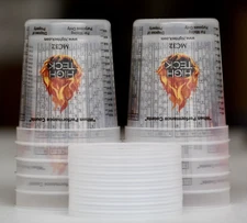 High Teck 10 32oz Quart Plastic Paint Mixing CUPS +  10 LIDS! SAME DAY SHIPPING