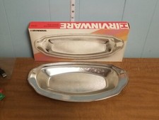 Vintage 1977 Irvinware Chromeware Bread Tray 22141 NEW IN BOX Made In USA