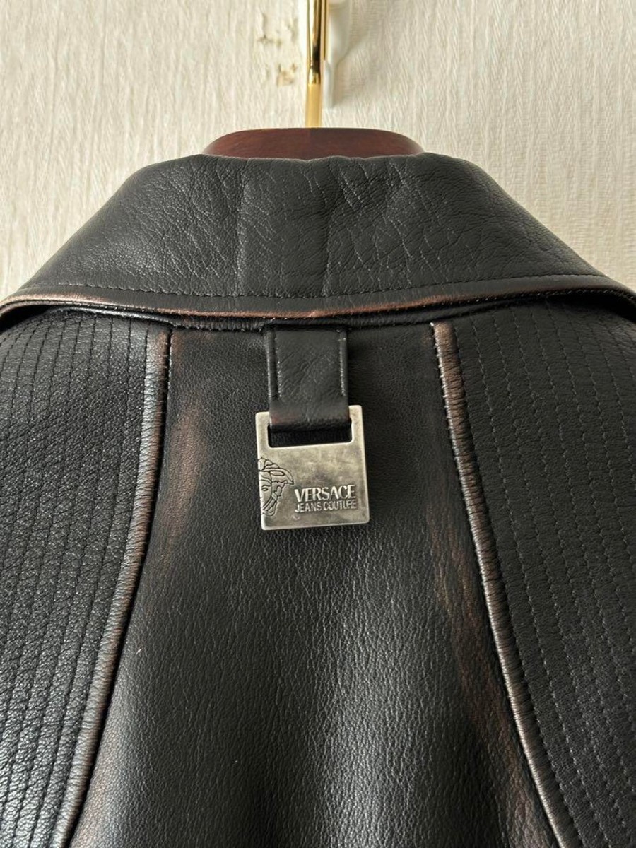 VERSACE Leather Raiders Jacket Black Men's Size XS | eBay VERSACE Leather Raiders Jacket Black Men's Size XS | eBay