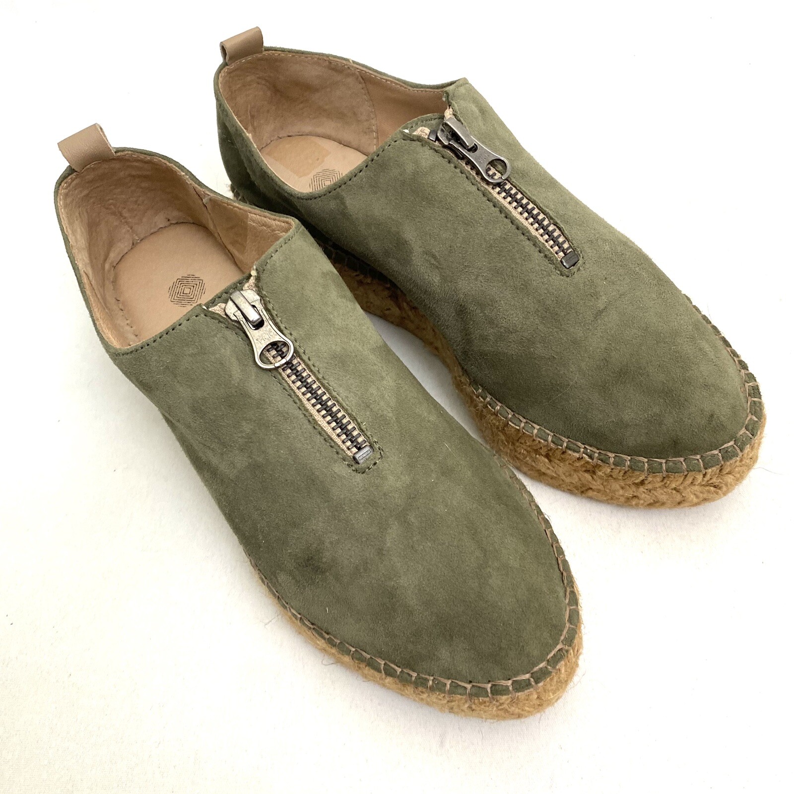 Eric Michael Green Espadrilles Platform Slip On Z… - image 7