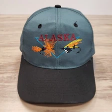 Alaska Fly Fishing Hat Cap Snapback Artic Circle Enterprises Lures Graphic Adj