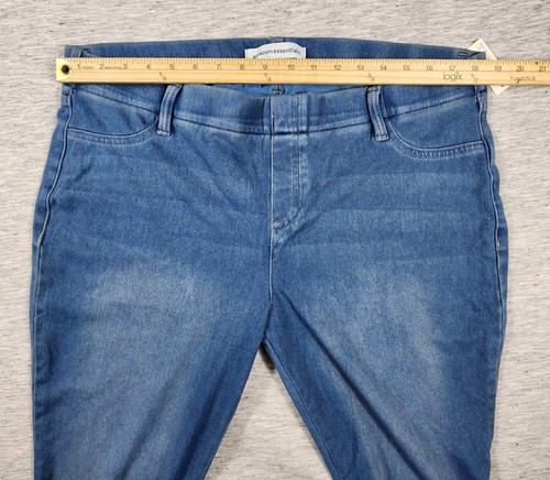 Pull On Stretch Jeggings Skinny Leg Mid Waist Womens Size XL Light Wash - Picture 3 of 6