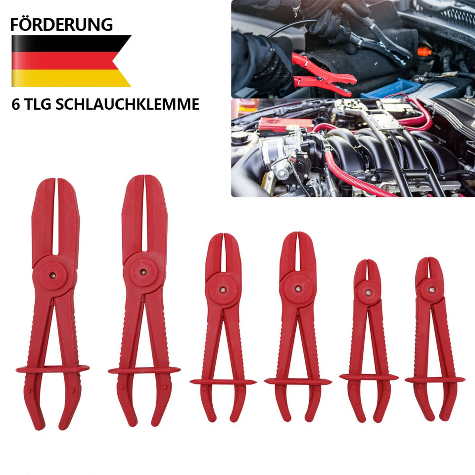 6 tlg Schlauchklemmen Zangen Abklemmzange Schlauch Abklemmen Klemmzange Set DHL - Bild 3 von 4