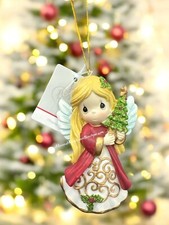 Precious Moments Angel Holding Glitter Christmas Tree, Ornament New Collectible