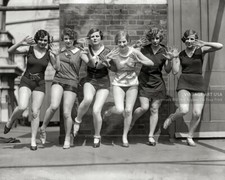 Impresión fotográfica Flappers Doing The Charleston de 1920 8x10 bailando rugiente arte de los años 20
