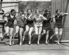1920s Flappers Doing The Charleston 8x10 Photo Print Dancing Roaring 20s Art