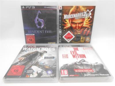 Sony PlayStation 3 Bundle Merchenaries 2, Resident Evil, WatchDogs, Within /R3F4