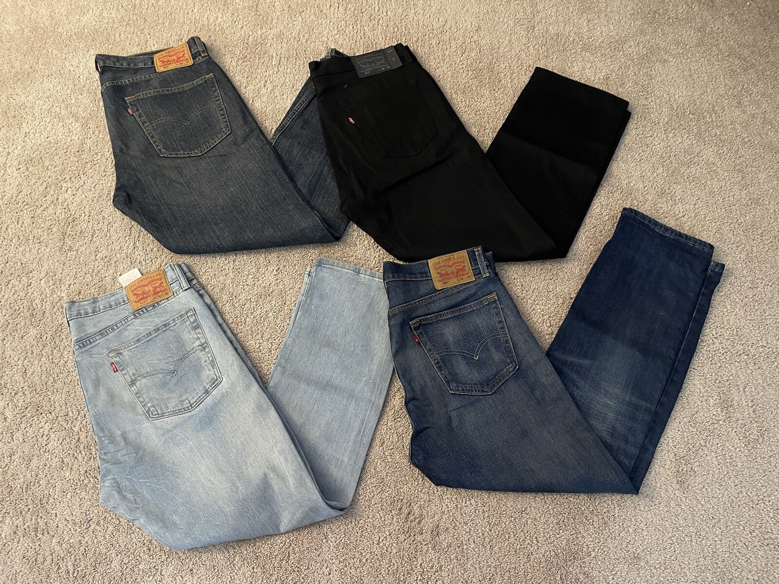 Lot Of  Men’s Levi’s Jeans #501 513 505 Size W36 L30 image 3