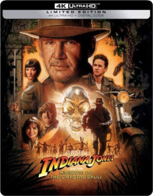 Indiana Jones and the Kingdom of the Crystal Skull Steelbook [4K UHD] New