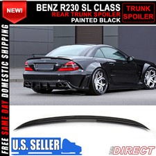 Fits 03-11 Benz Sl-class R230 Amg Style 040 Painted Abs Trunk Spoiler Wing Lip