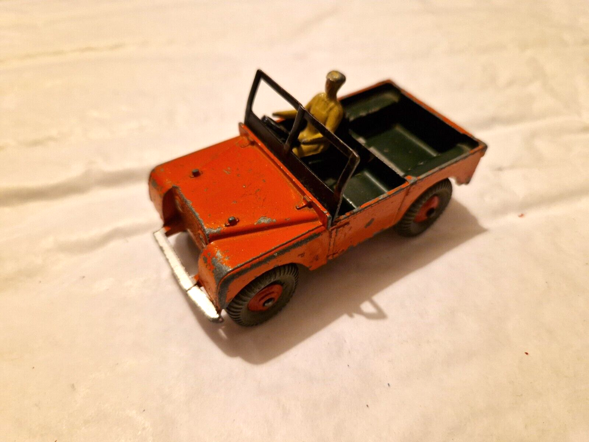 VINTAGE 1960'S DINKY TOYS 340 ORANGE LAND ROVER DIECAST MODEL CAR