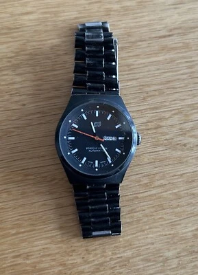 Porsche Design PD 70s 80s Retro Vintage Black Damen Uhr Swiss Automatic Watch - Bild 1 von 4