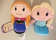 Hallmark Itty Bittys ANNA ELSA from Disney's FROZEN 5" beanbag plush