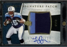 2006 Exquisite Collection LenDale White GOLD AUTO AUTOGRAPH PATCH RC #/99 UD