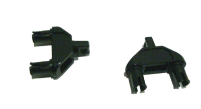 2 x LEGO  47973 Black Hinge 1 x 3 Triangle with Two Pins, Locking 1 FingerNeu