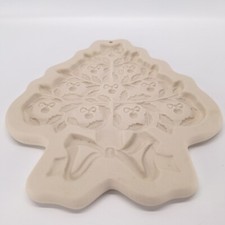 Hartstone Pottery Christmas Tree Cookie Mold 1992 9" x 7.5" - Made in USA