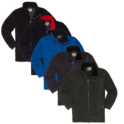 Herren Fleecejacke gefüttert Jacke Fleece Outdoor Freizeit Übergrößen 4XL - 14XL