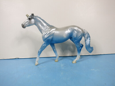 BREYER Stablemate-Blue/Green Walmart Unicorn-Walking Thoroughbred-USED-BODY ONLY