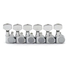 Right 2 Pin 6 Strings Electric Guitar Tuning Pegs Chrome Tuners Machine Heads