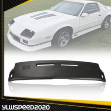 Tpe Soft Fits 1984-1992 84-92 Chevrolet Camaro Dash Pad Overlay Cover Black