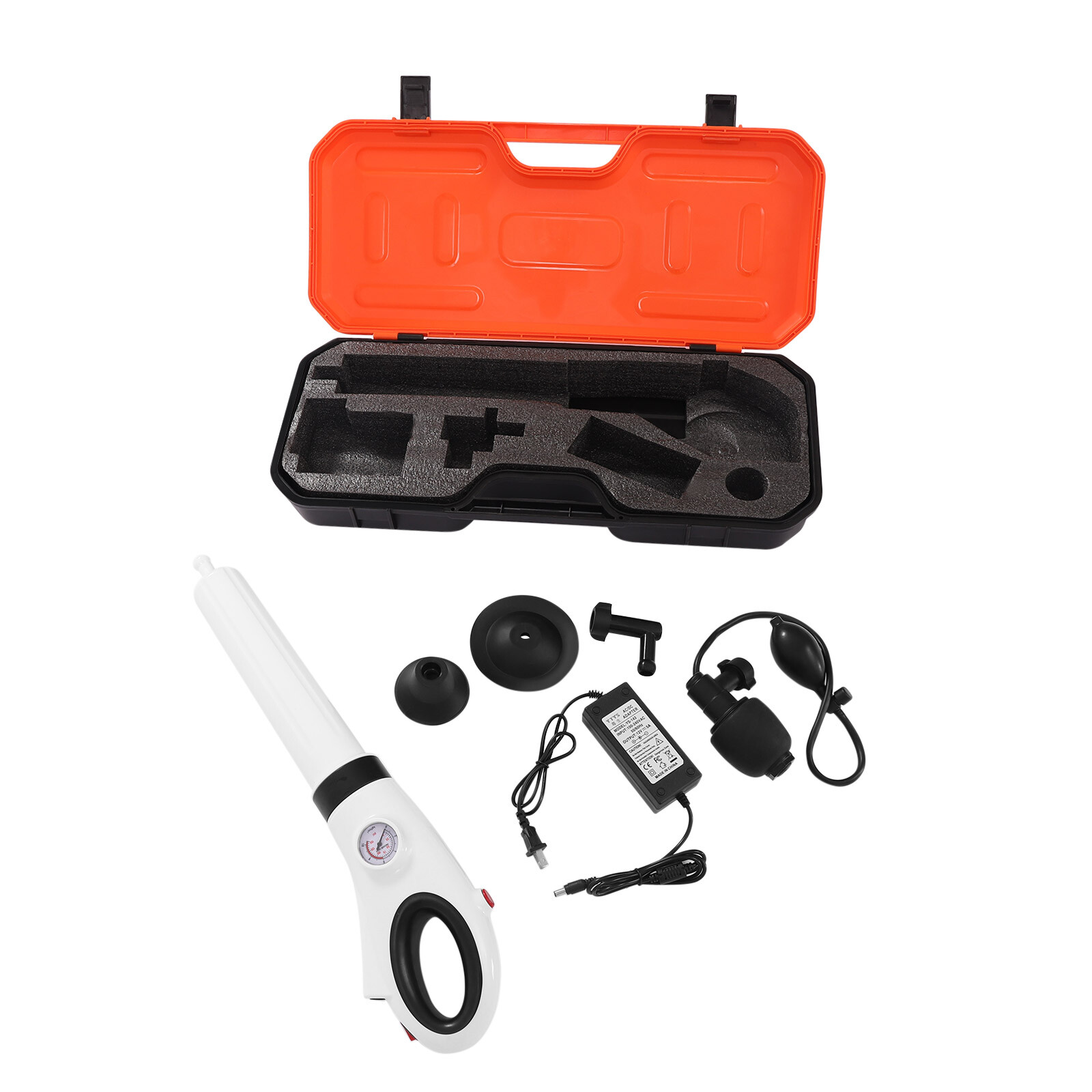 Electric Plunger System Unclog and Clear Toilet and Drain Blockage