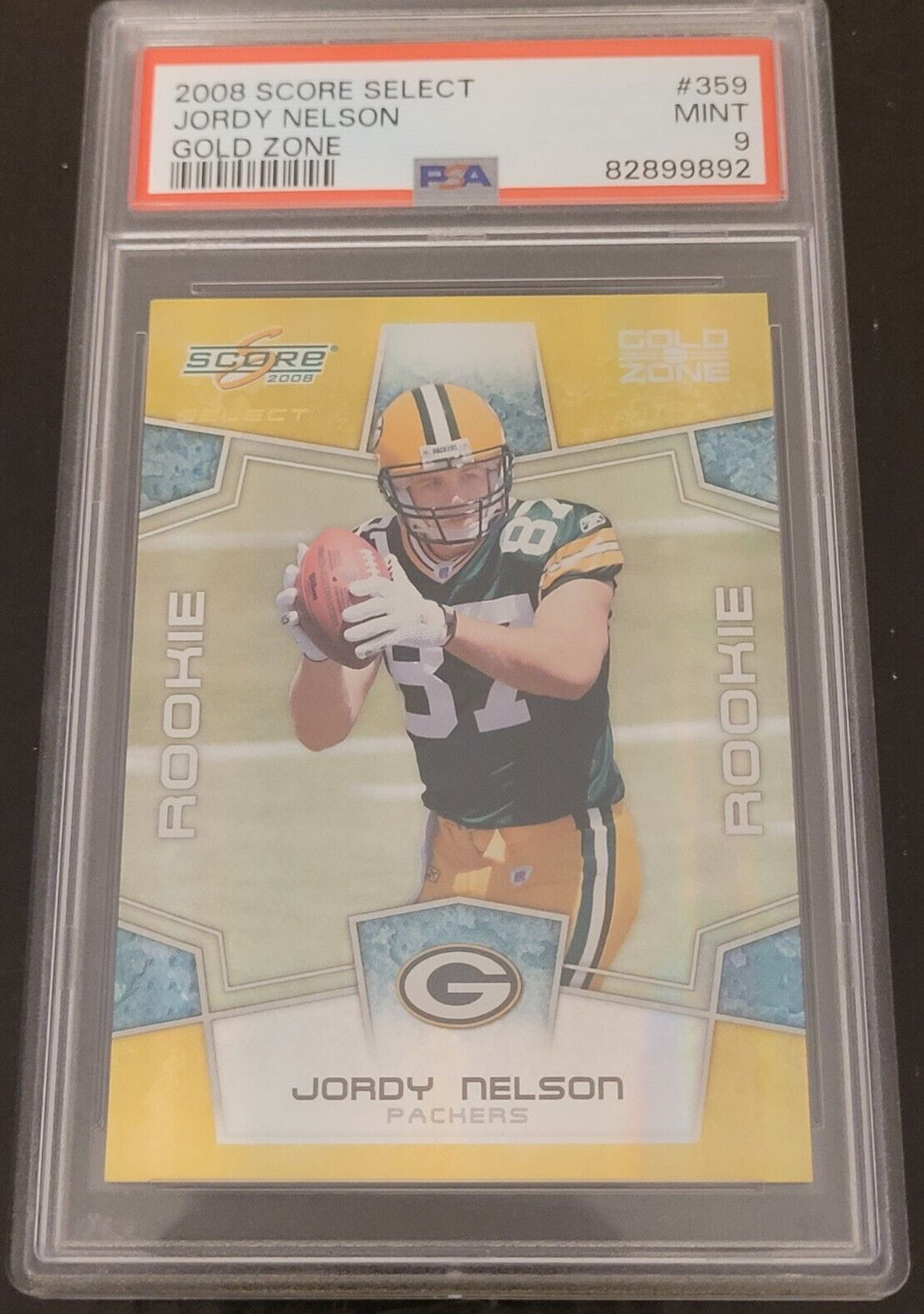 Jordy Nelson Score Select #359 Gold Zone