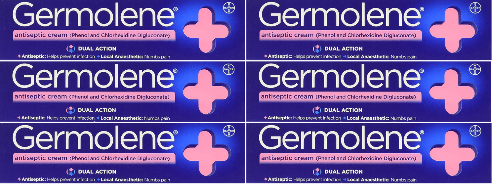 6 X Germolene Antiseptic Cream 55g eBay