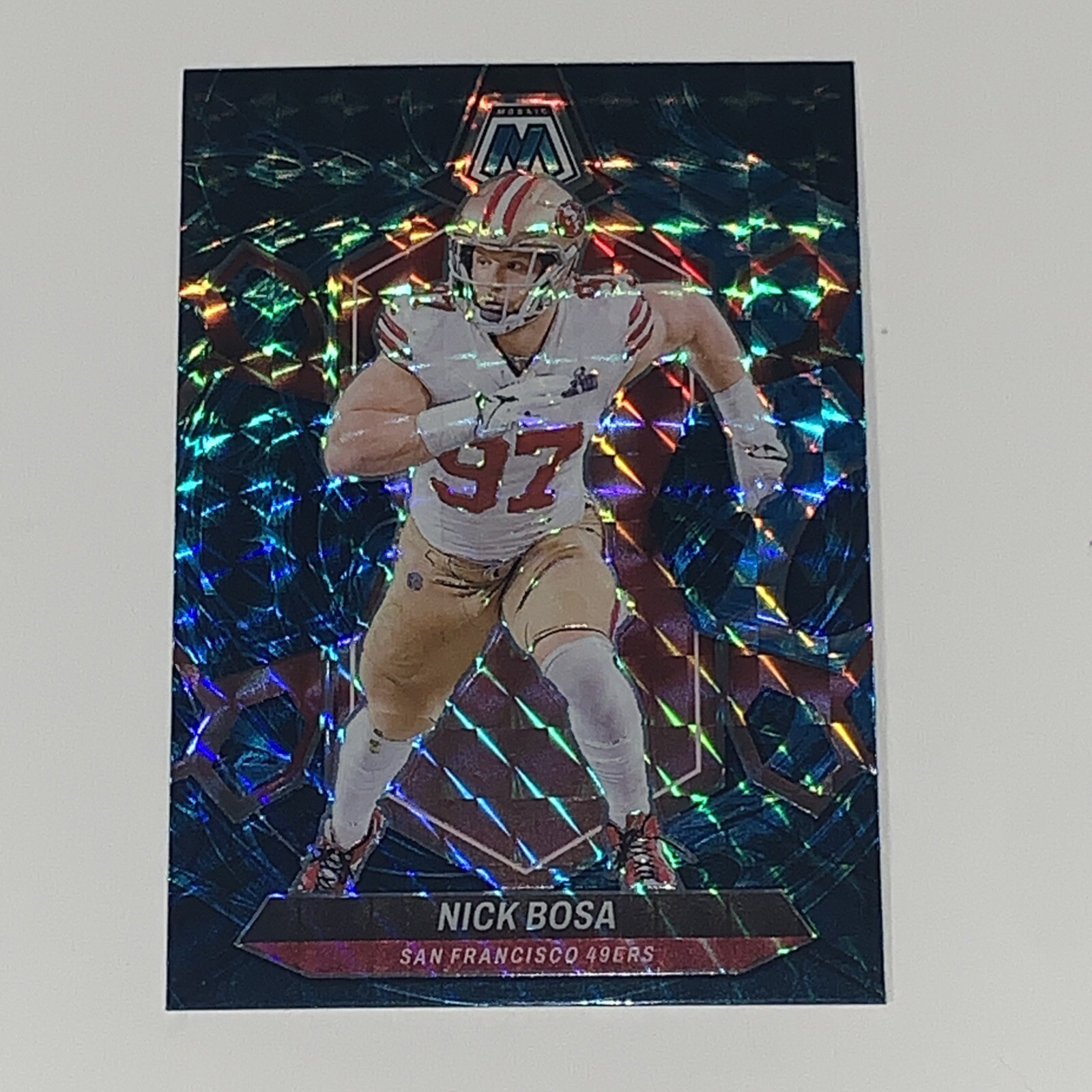 2024 Panini Mosaic - Genesis Mosaic Prizm #195 Nick Bosa
