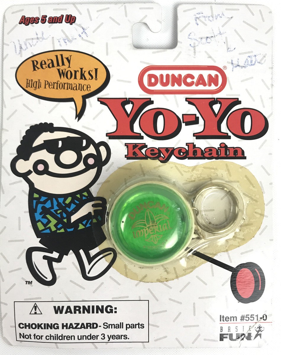 Mini Duncan Yo-Yo Keychain Imperial Green1998 Brand New Basic Fun