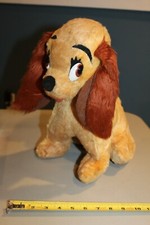 Rare Disney Lady  The Tramp Dog Plush VINTAGE 15  California Stuffed Toys old